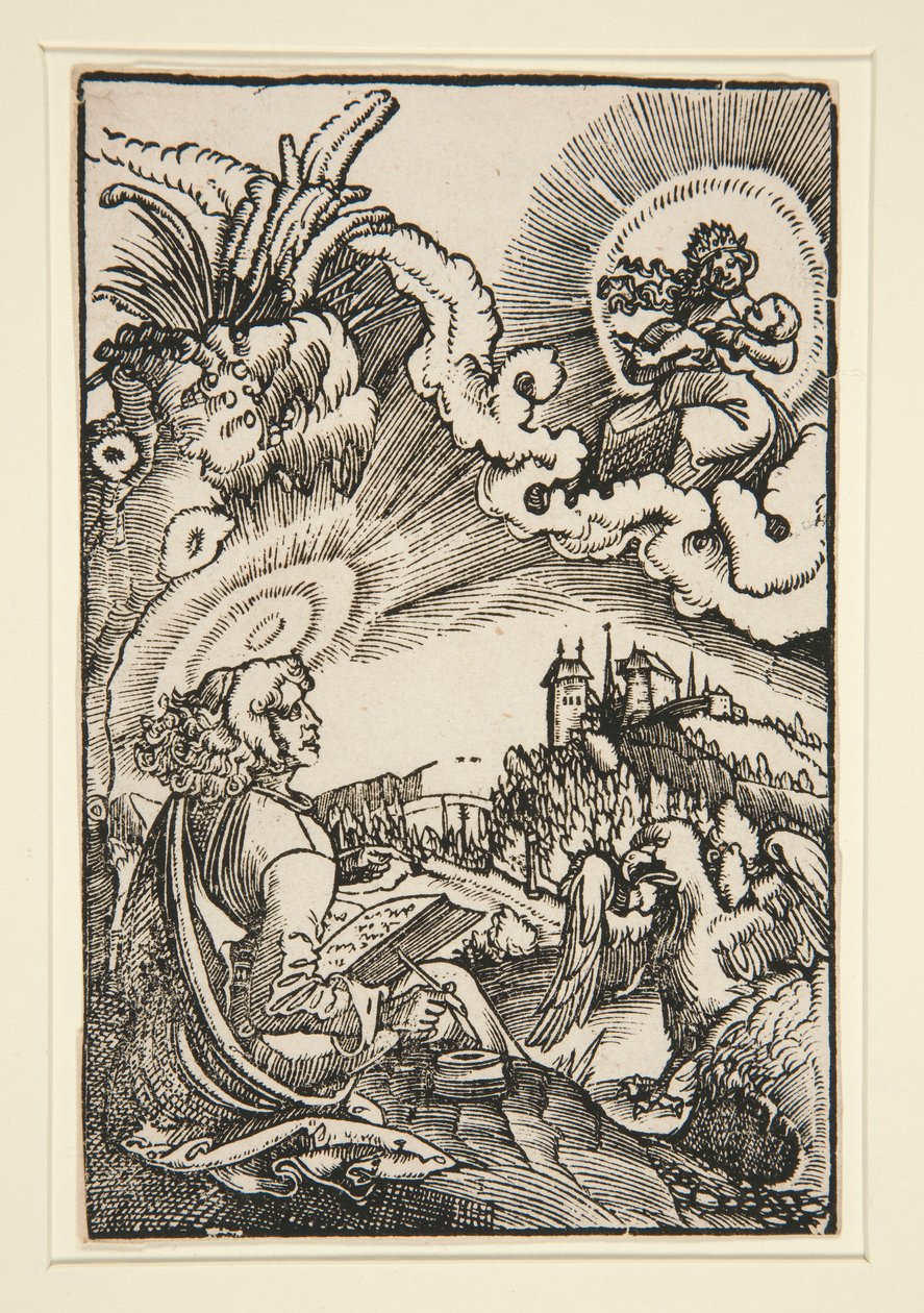 Św. Jan na Patmos autorstwa Georg Lemberger