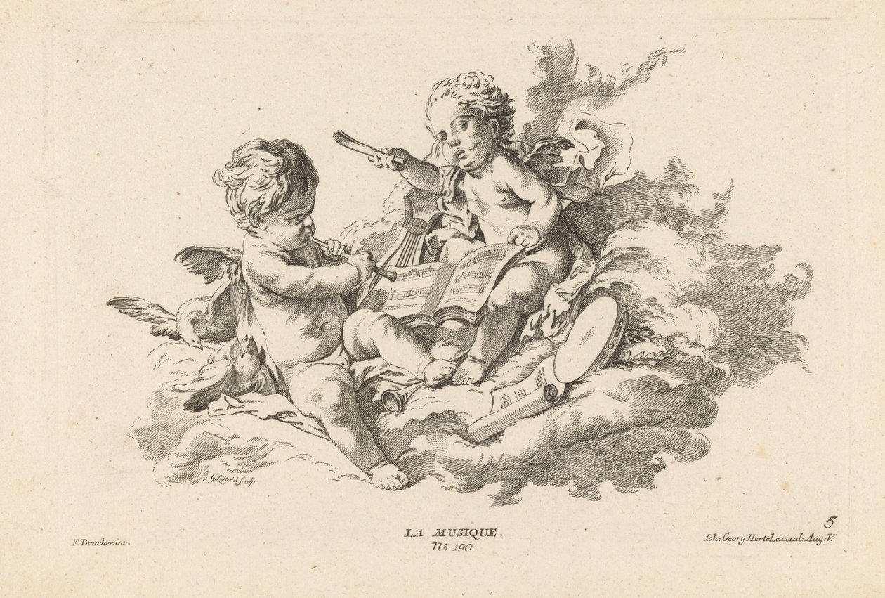 Muzyka Muzyka (tytuł na obiekcie) Book of Arts (tytuł serii) autorstwa Georg Leopold Hertel
