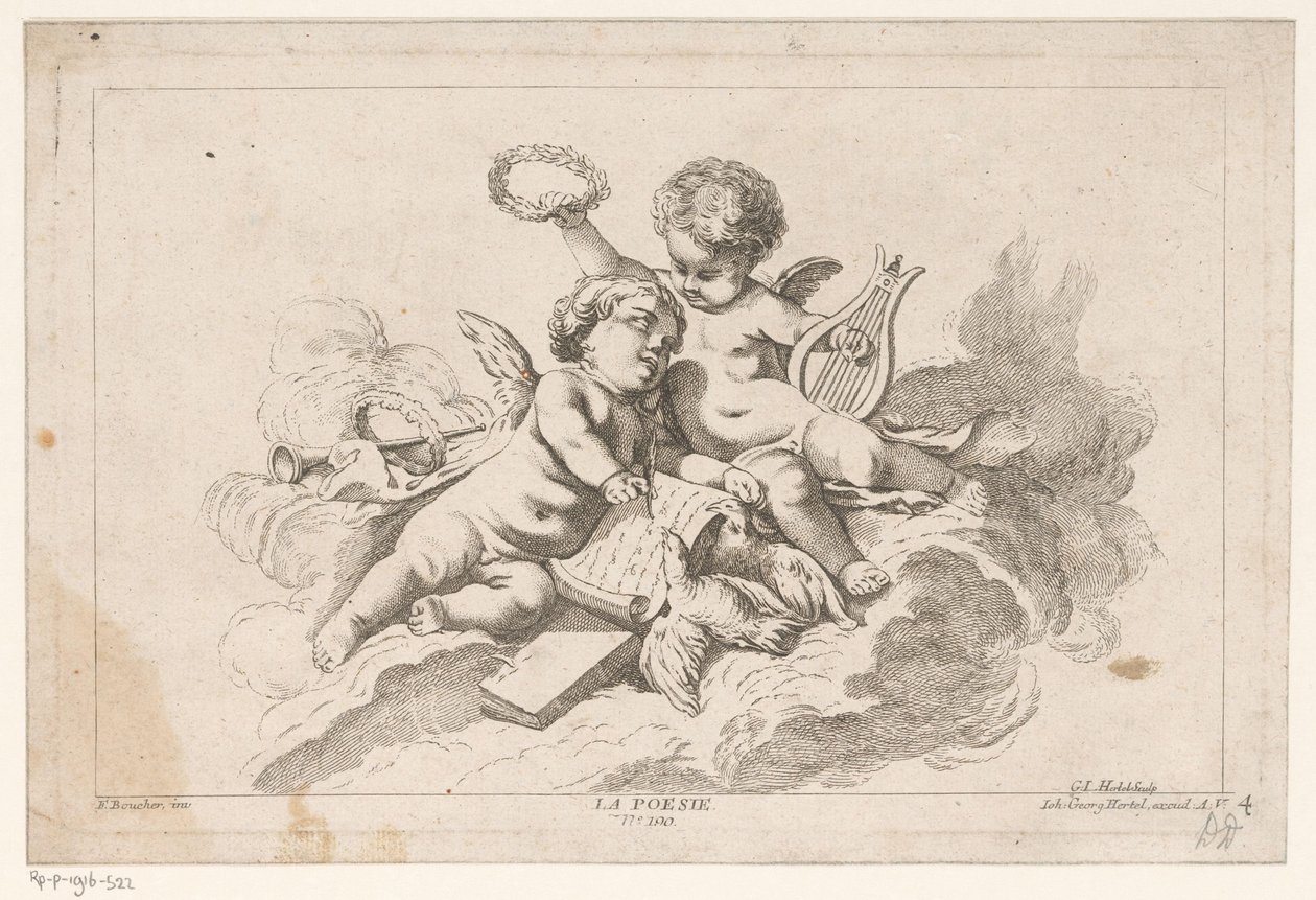 Poëzie La Poesie (tytuł na obiekcie) Livre des Arts (tytuł serii) autorstwa Georg Leopold Hertel