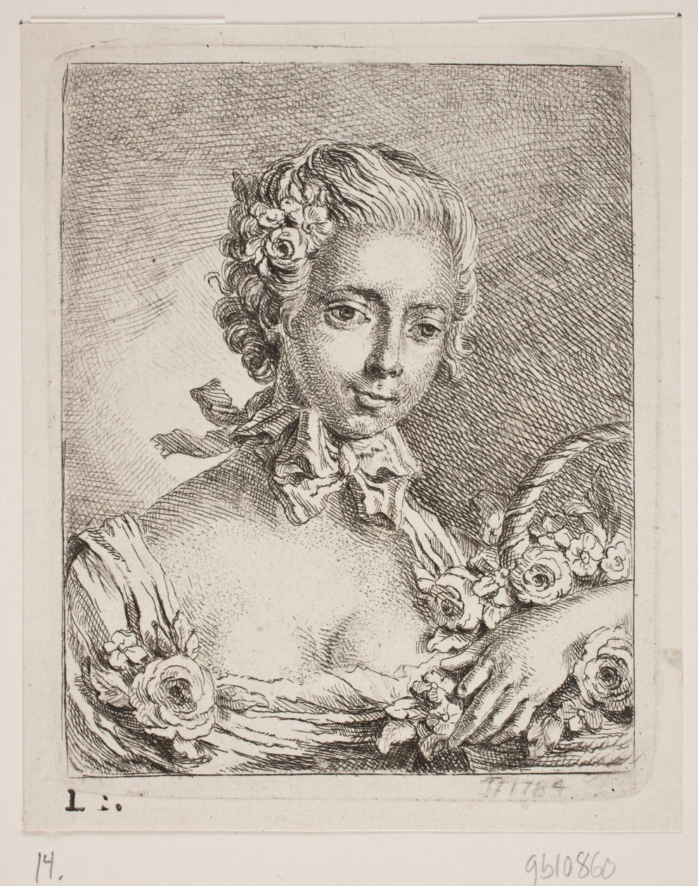 Kwiatowa dziewczyna autorstwa Georg Mathias Fuchs