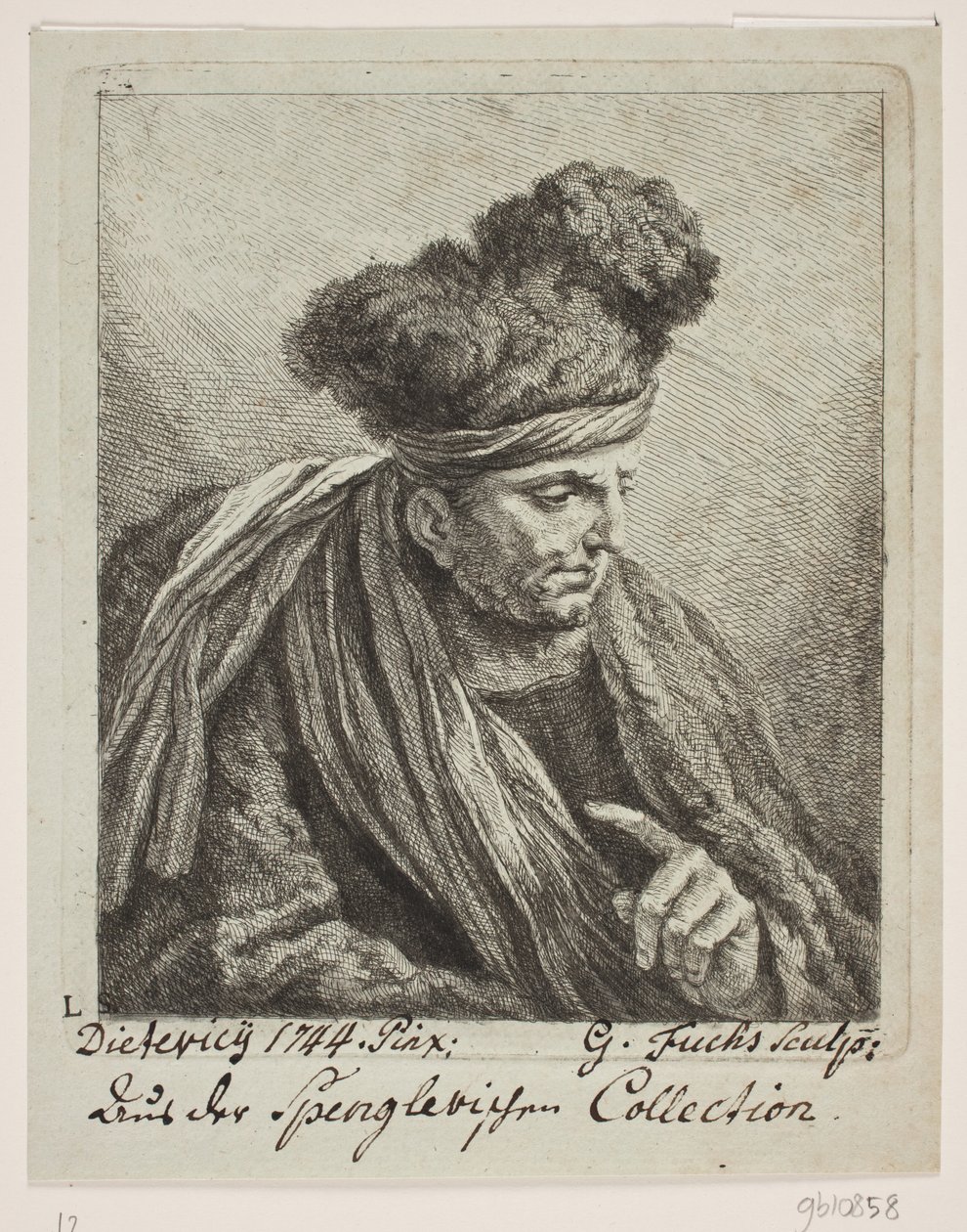 Mężczyzna w turbanie autorstwa Georg Mathias Fuchs