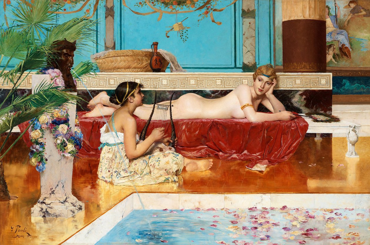 Łaźnie rzymskie, 1882 autorstwa Georg Pauli