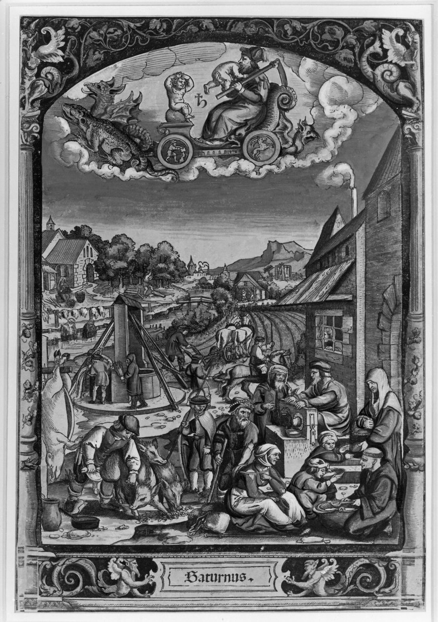 Siedem planet: Saturn autorstwa Georg Pencz