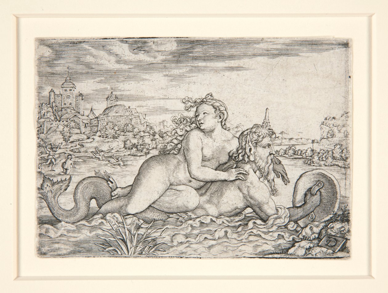 Dziewica porwana przez potwora morskiego autorstwa Georg Pencz