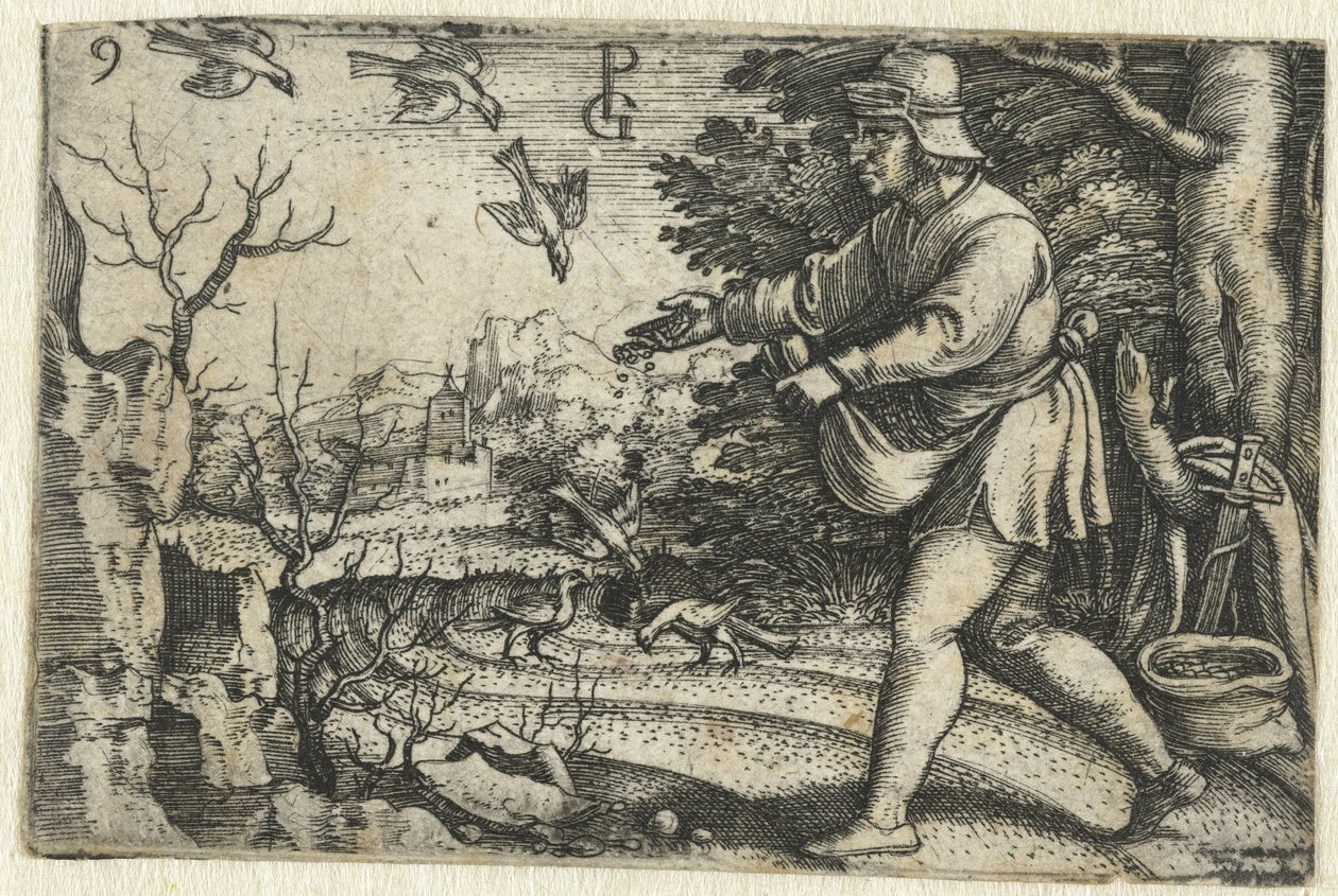 Przypowieść o siewcy Życie Chrystusa (tytuł serii) autorstwa Georg Pencz
