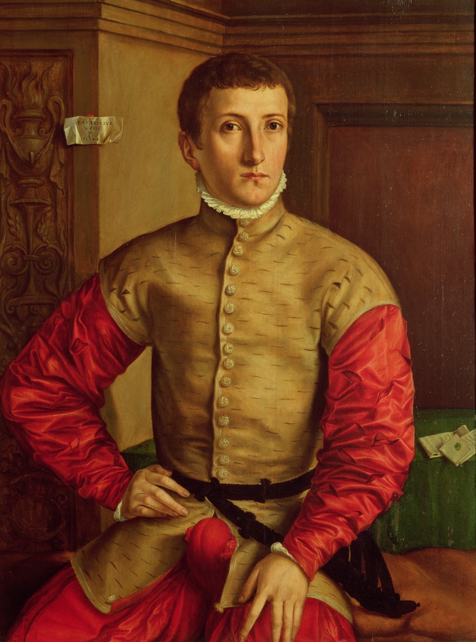 Portret młodego mężczyzny, 1544 autorstwa Georg Pencz