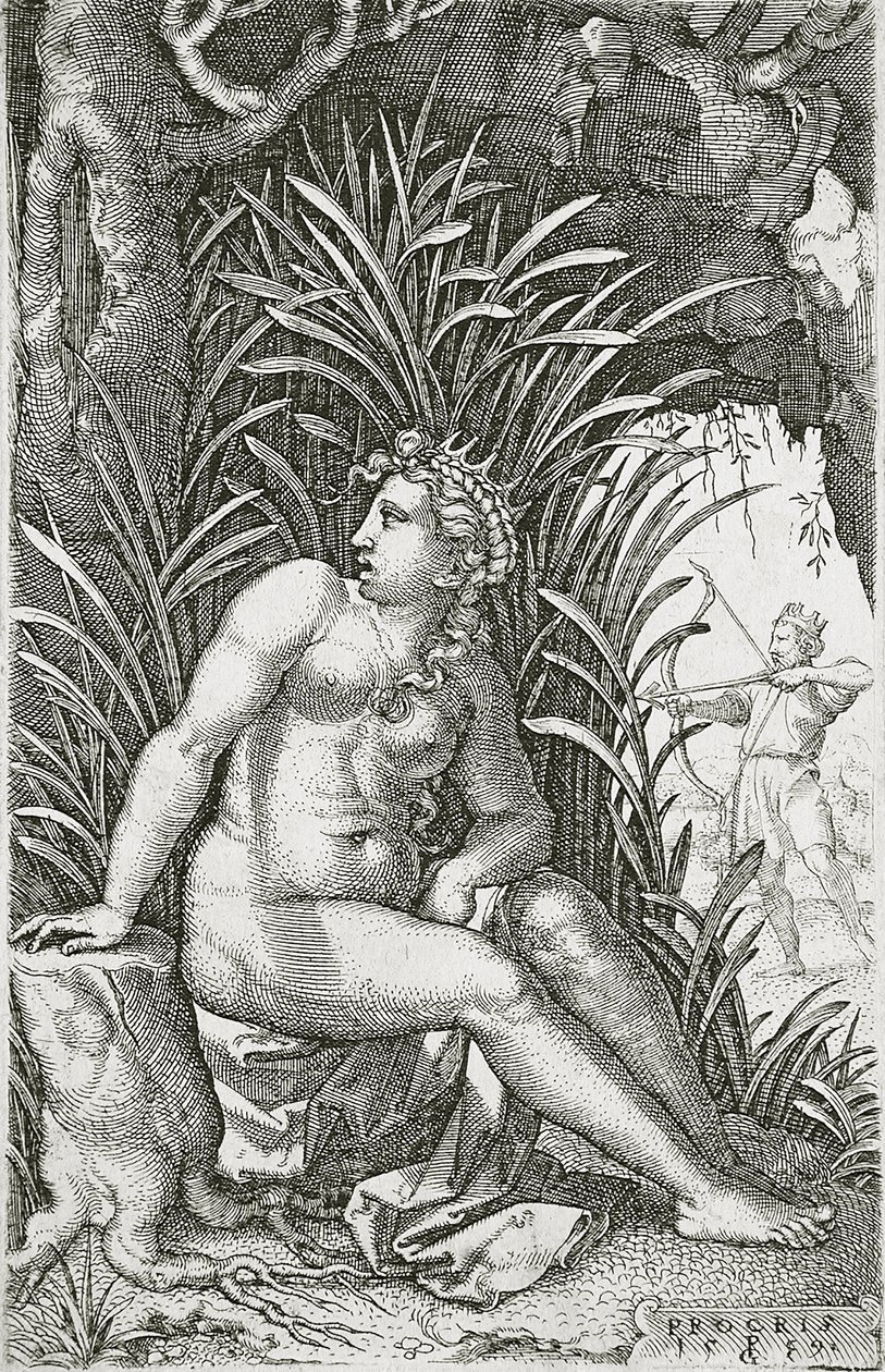 Procris zabity przez Cephalus autorstwa Georg Pencz