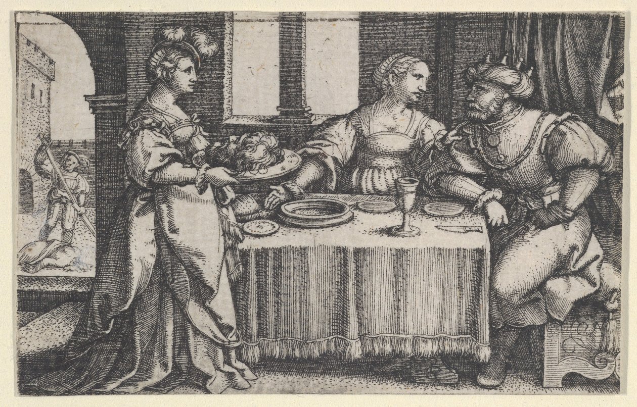 Salome z Głową Jana Chrzciciela. autorstwa Georg Pencz
