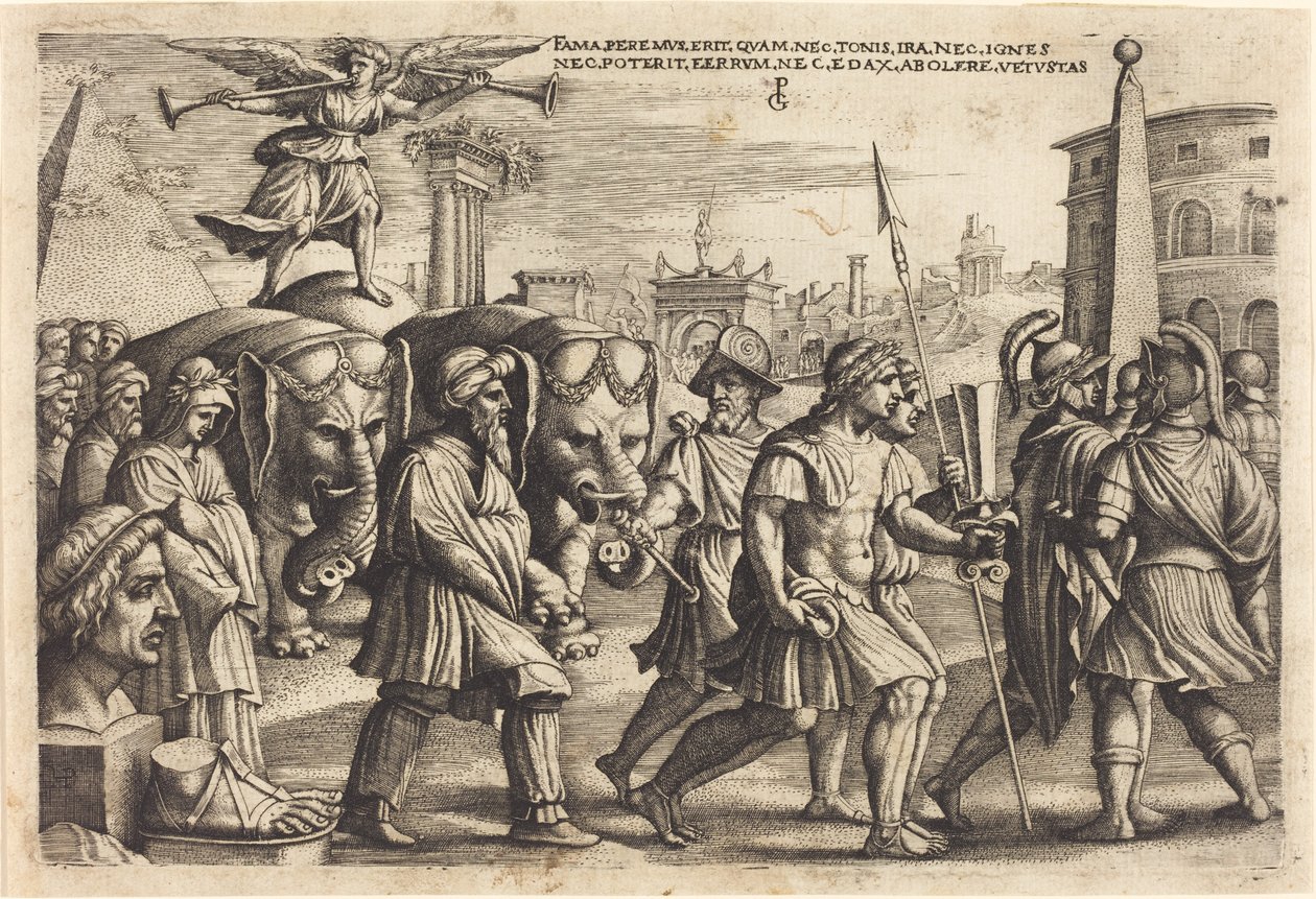 Triumf sławy autorstwa Georg Pencz