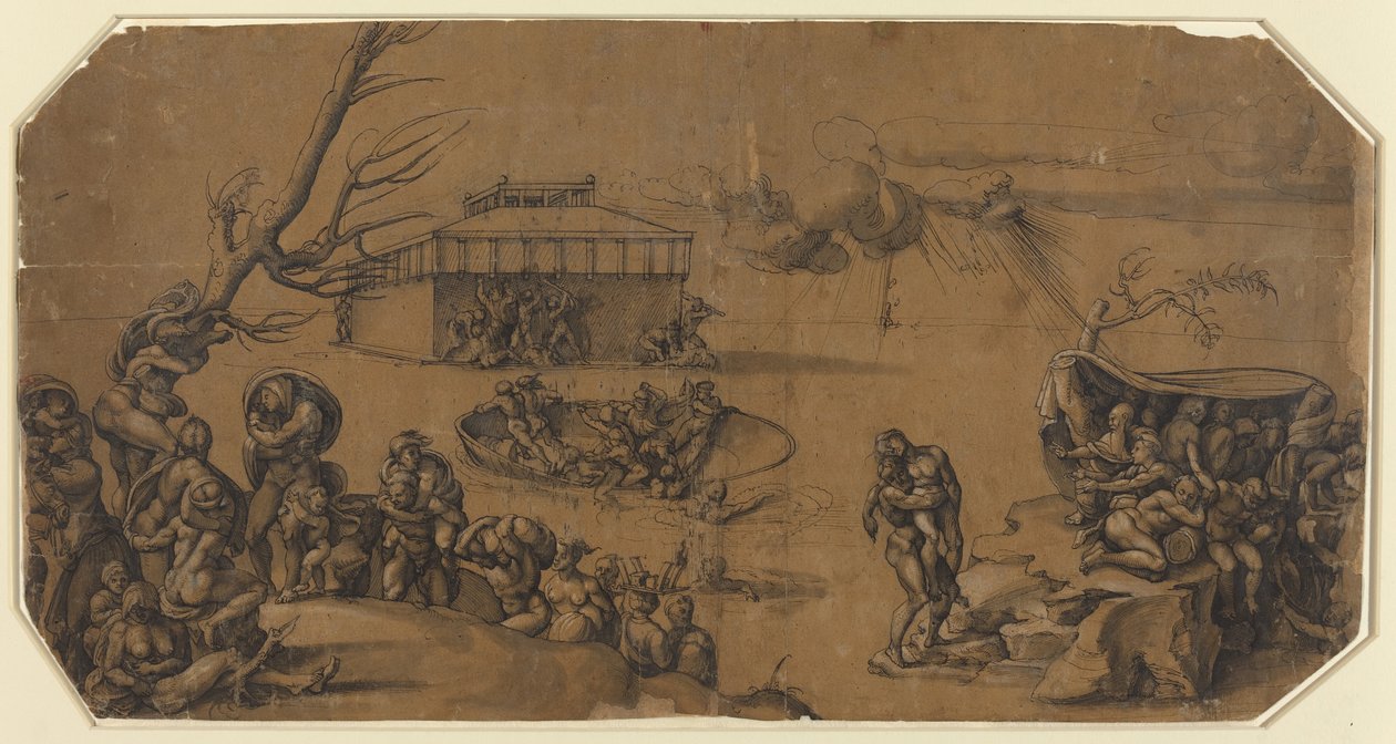 Powódź autorstwa Georg Pencz after Michelangelo