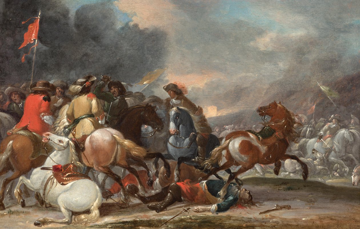Bitwa jeździecka autorstwa Georg Philipp Rugendas