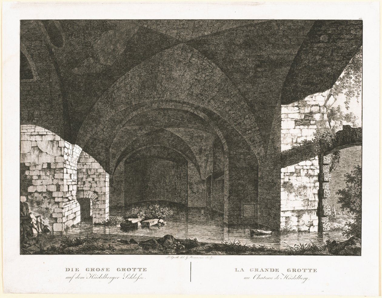 Duża grota na zamku w Heidelbergu autorstwa Georg Primavesi, after Peter Speeth