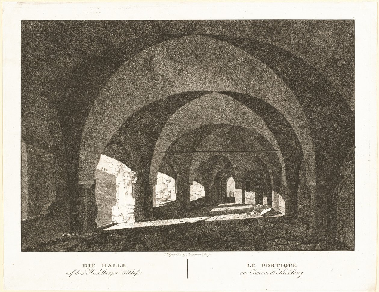 Sala zamku w Heidelbergu autorstwa Georg Primavesi, after Peter Speeth