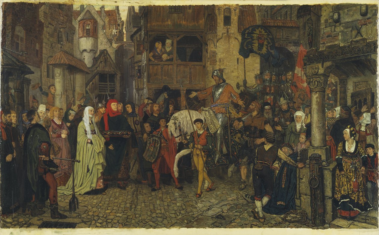 Wjazd Sten Sture Starszego do Sztokholmu, 1864 r. autorstwa Georg Rosen