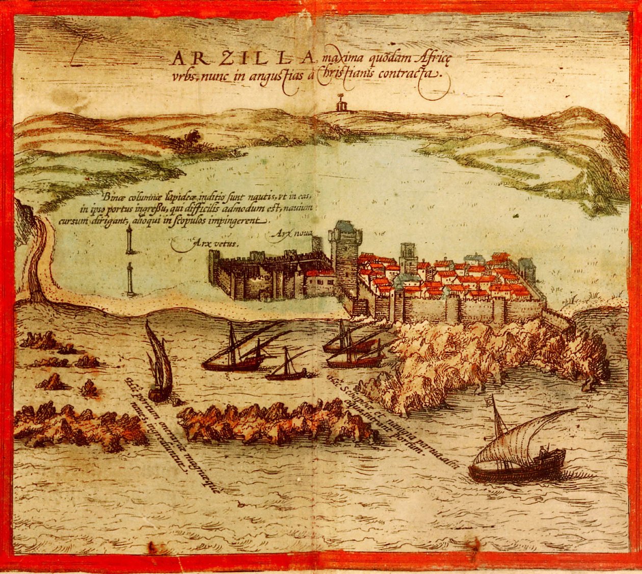 Asilah, Maroko autorstwa Georg and Hogenberg Franz (1535 90) Braun