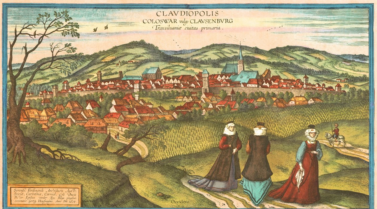 Dacia, Rumunia autorstwa Georg and Hogenberg Franz (1535 90) Braun
