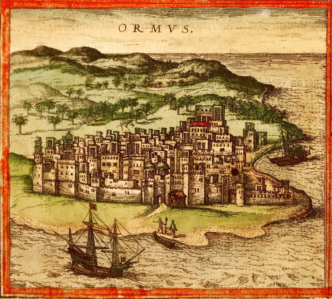 Ormuz, Persja, Iran autorstwa Georg and Hogenberg Franz (1535 90) Braun