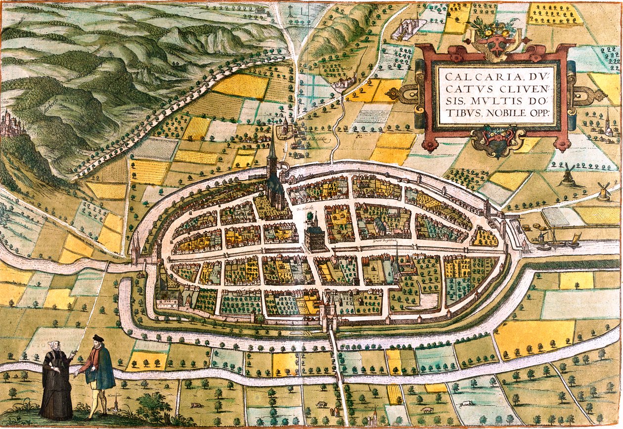 Kalkar, Niemcy autorstwa Georg and Hogenberg Franz (1535 90) Braun