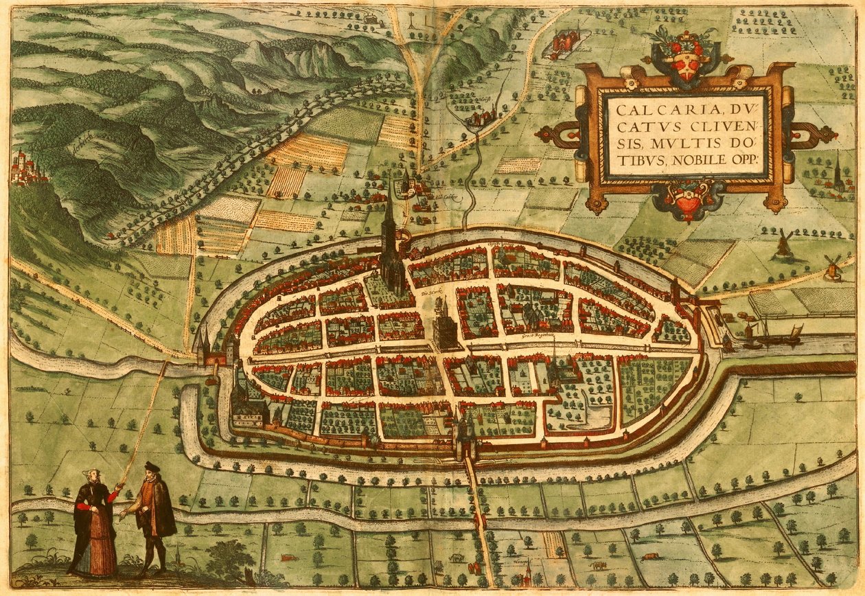 Kalkar, Niemcy autorstwa Georg and Hogenberg Franz (1535 90) Braun