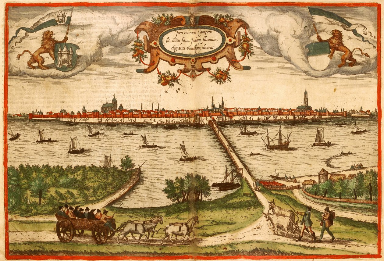 Kampan, Niemcy autorstwa Georg and Hogenberg Franz (1535 90) Braun