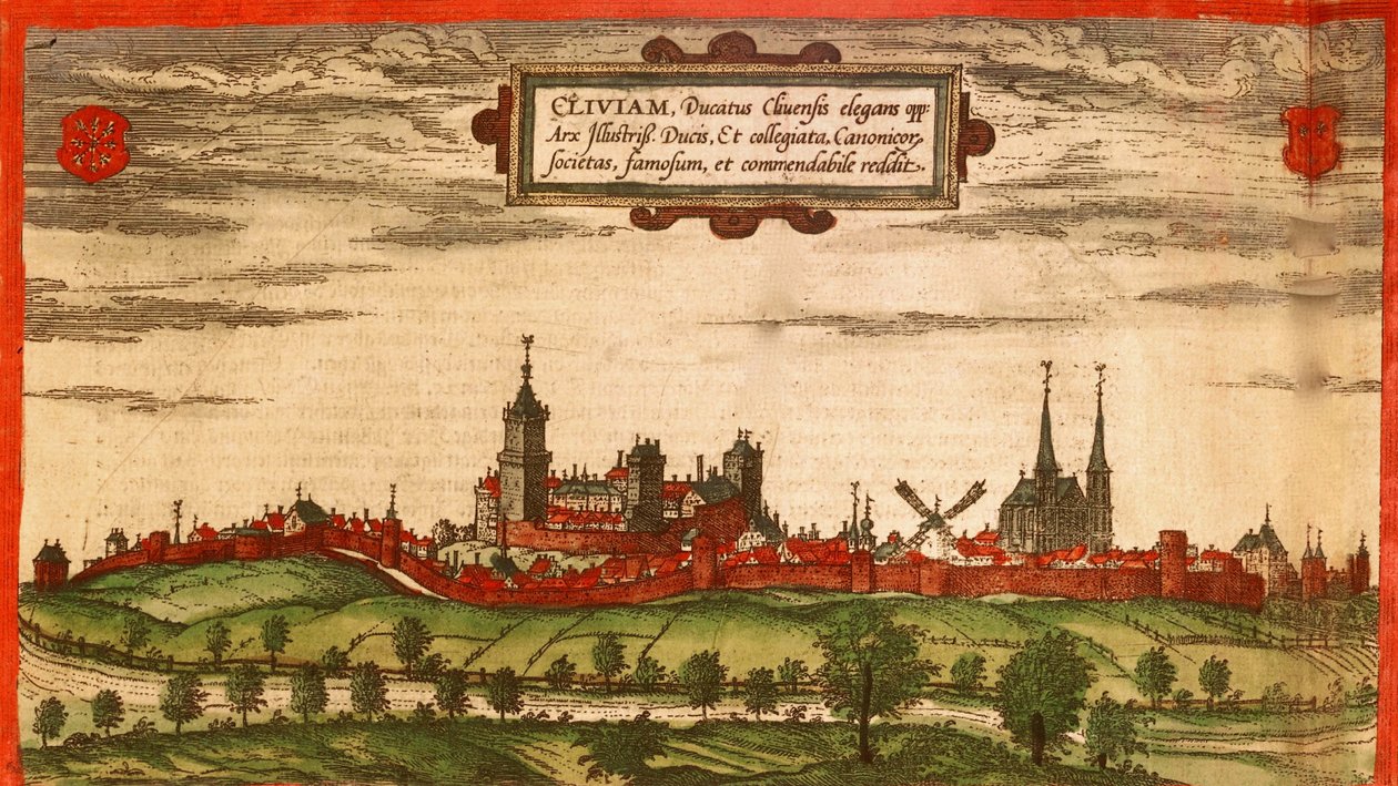 Kleve, Niemcy autorstwa Georg and Hogenberg Franz (1535-90) Braun