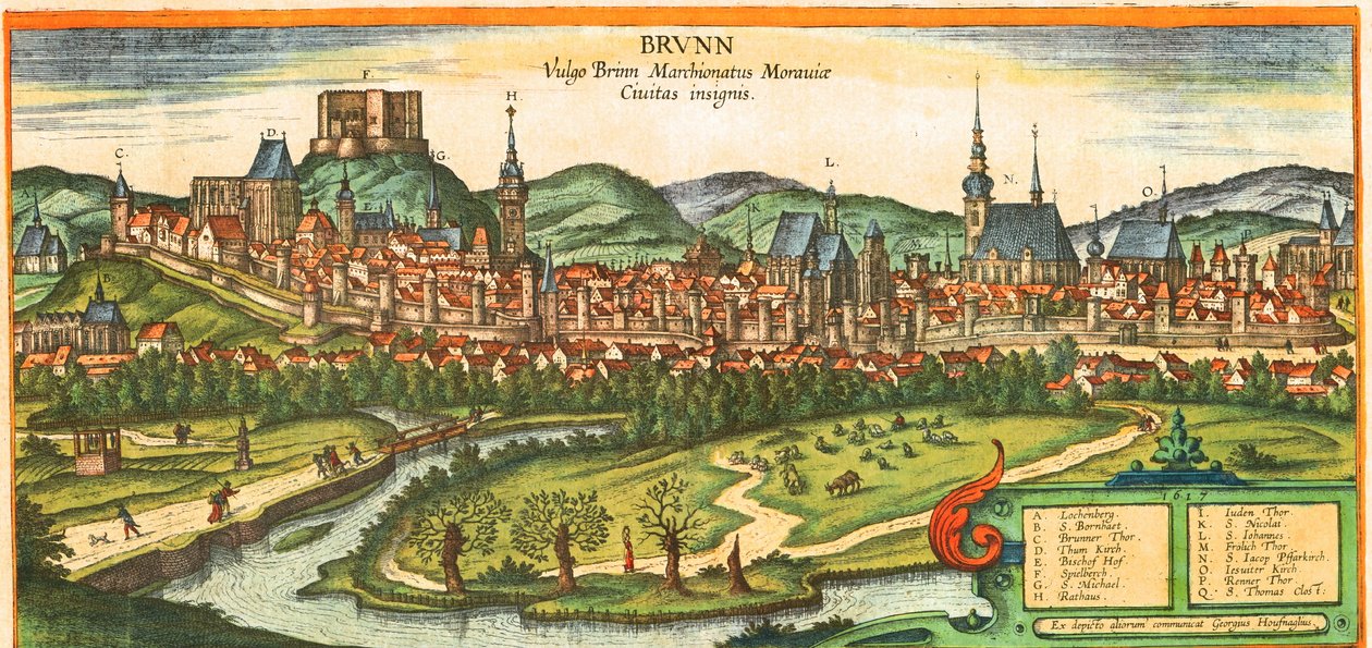 Margrabstwo Moraw, 2. co do wielkości miasto w Republice Czeskiej autorstwa Georg and Hogenberg Franz (1535 90) Braun