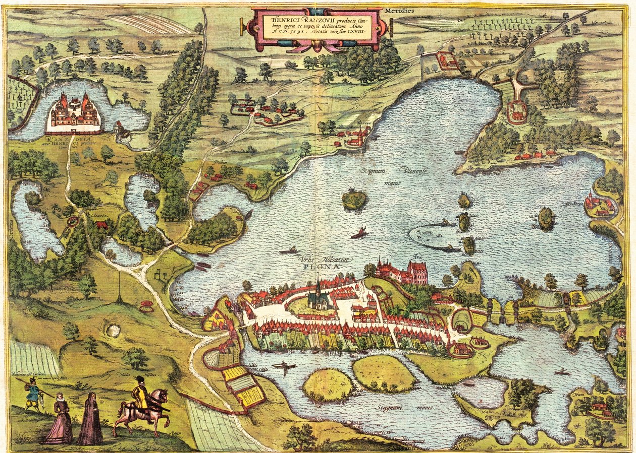 Plon, Niemcy autorstwa Georg and Hogenberg Franz (1535 90) Braun