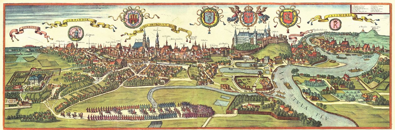 Polska autorstwa Georg and Hogenberg Franz (1535 90) Braun