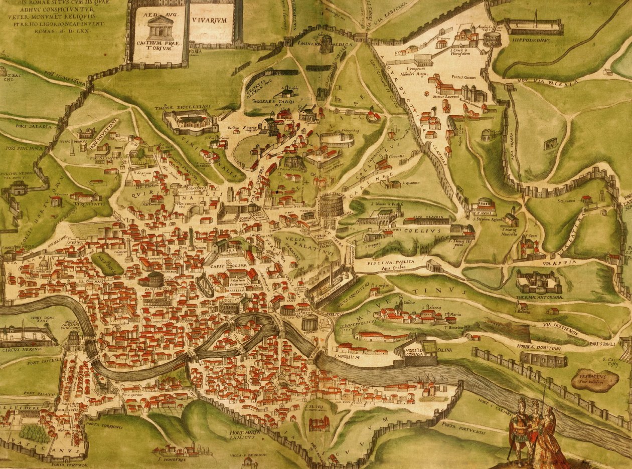 Rzym, Włochy autorstwa Georg and Hogenberg Franz (1535 90) Braun