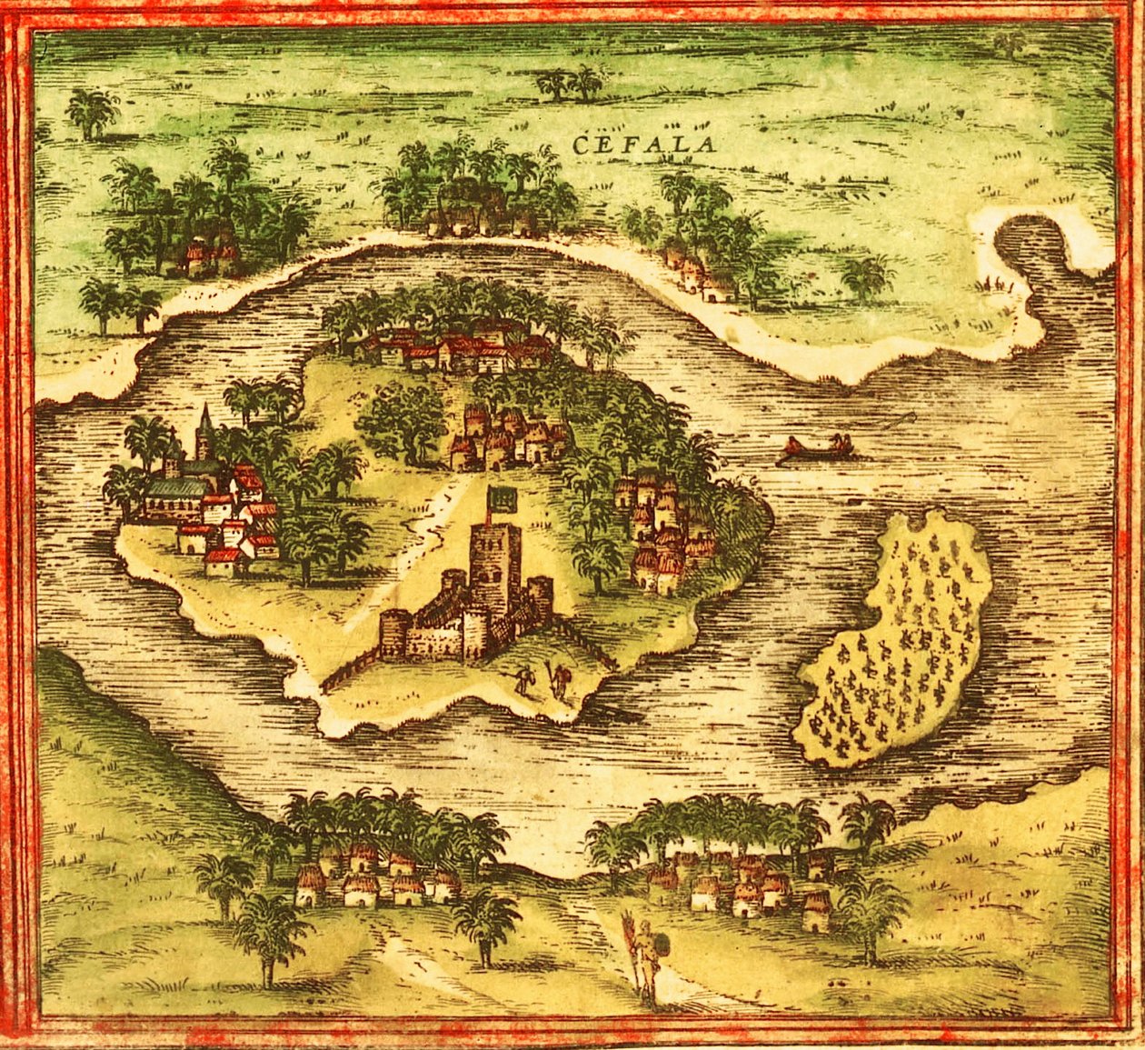 Sofala, Mozambik autorstwa Georg and Hogenberg Franz (1535 90) Braun