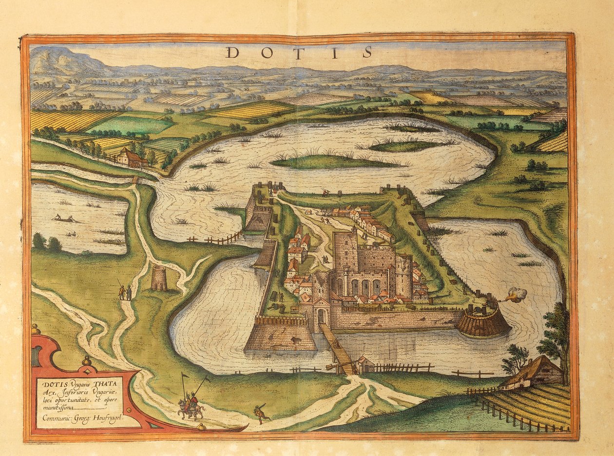 Tata, Dotis z Miast Świata – Georg Braun autorstwa Georg Braun and Hogenberg Franz