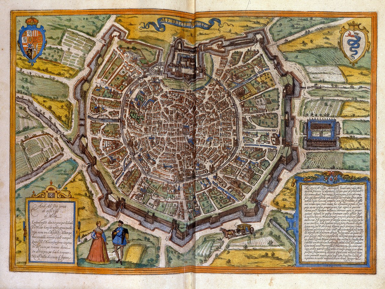 Plan de Milan i 1585 tiré de l