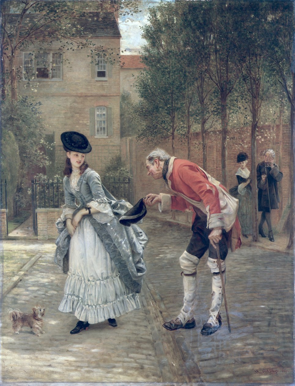 Stary Żołnierz, 1869 autorstwa George Adolphus Storey