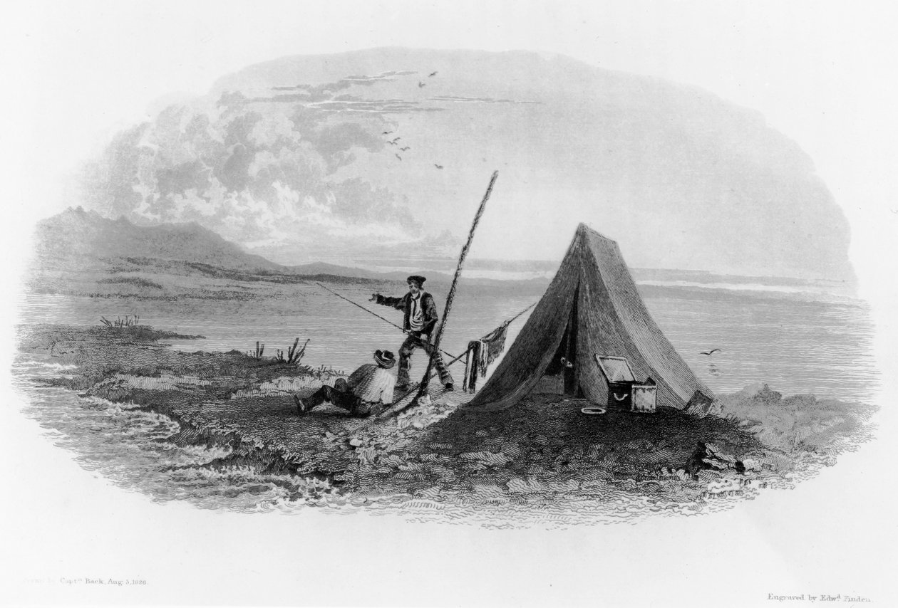 Góra Copleston w Górach Skalistych, 1826 autorstwa George Back
