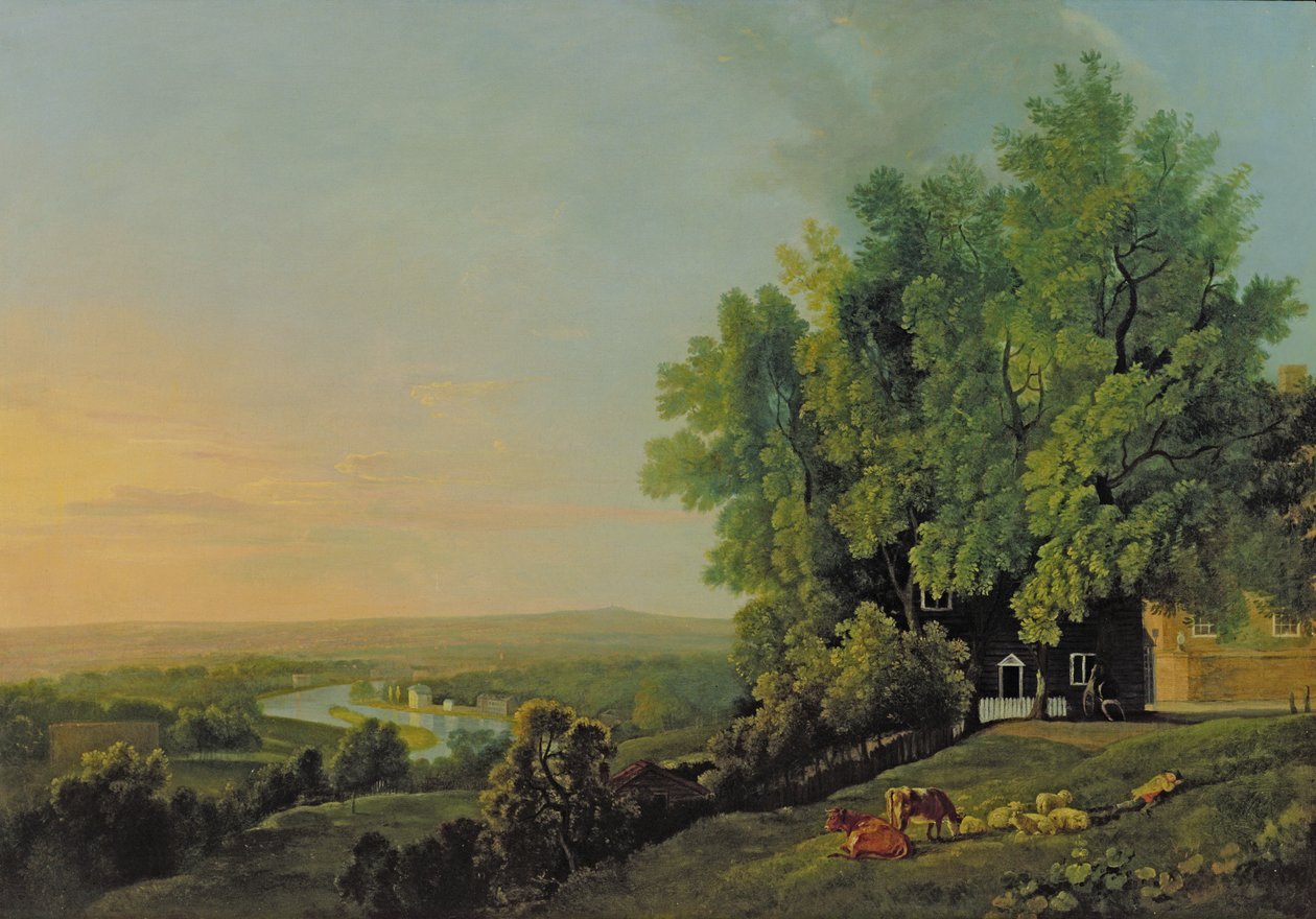 Widok z Richmond, ok. 1790 autorstwa George Baratt