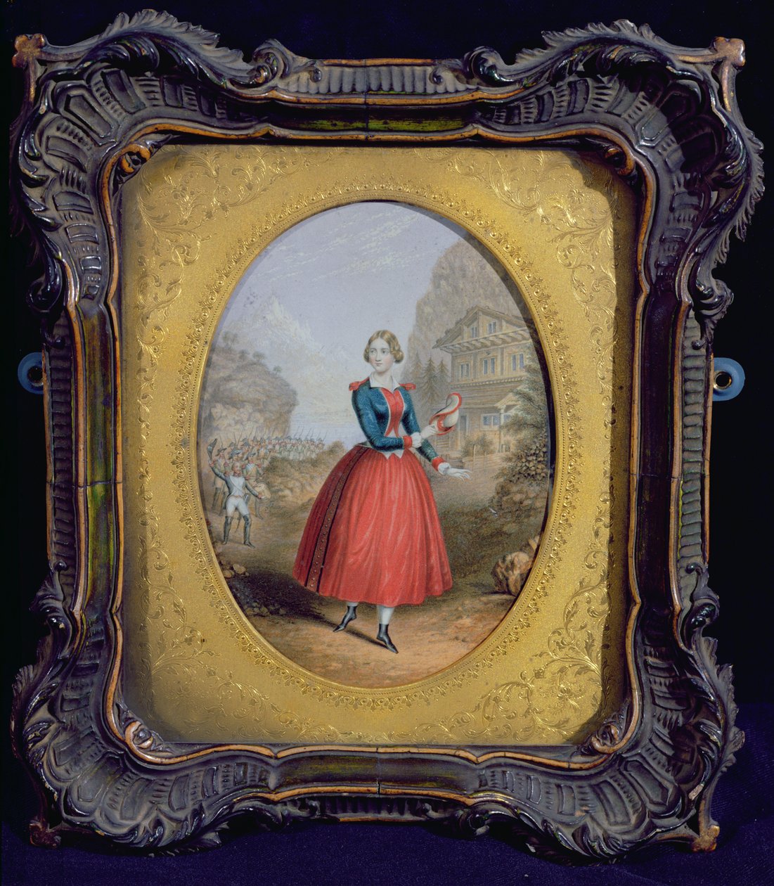Jenny Lind (kolorowy nadruk) autorstwa George Baxter