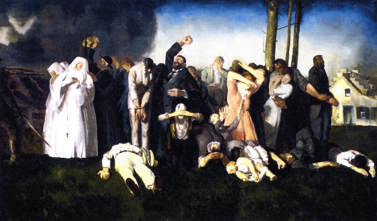 Masakra w Dinantn autorstwa George Wesley Bellows