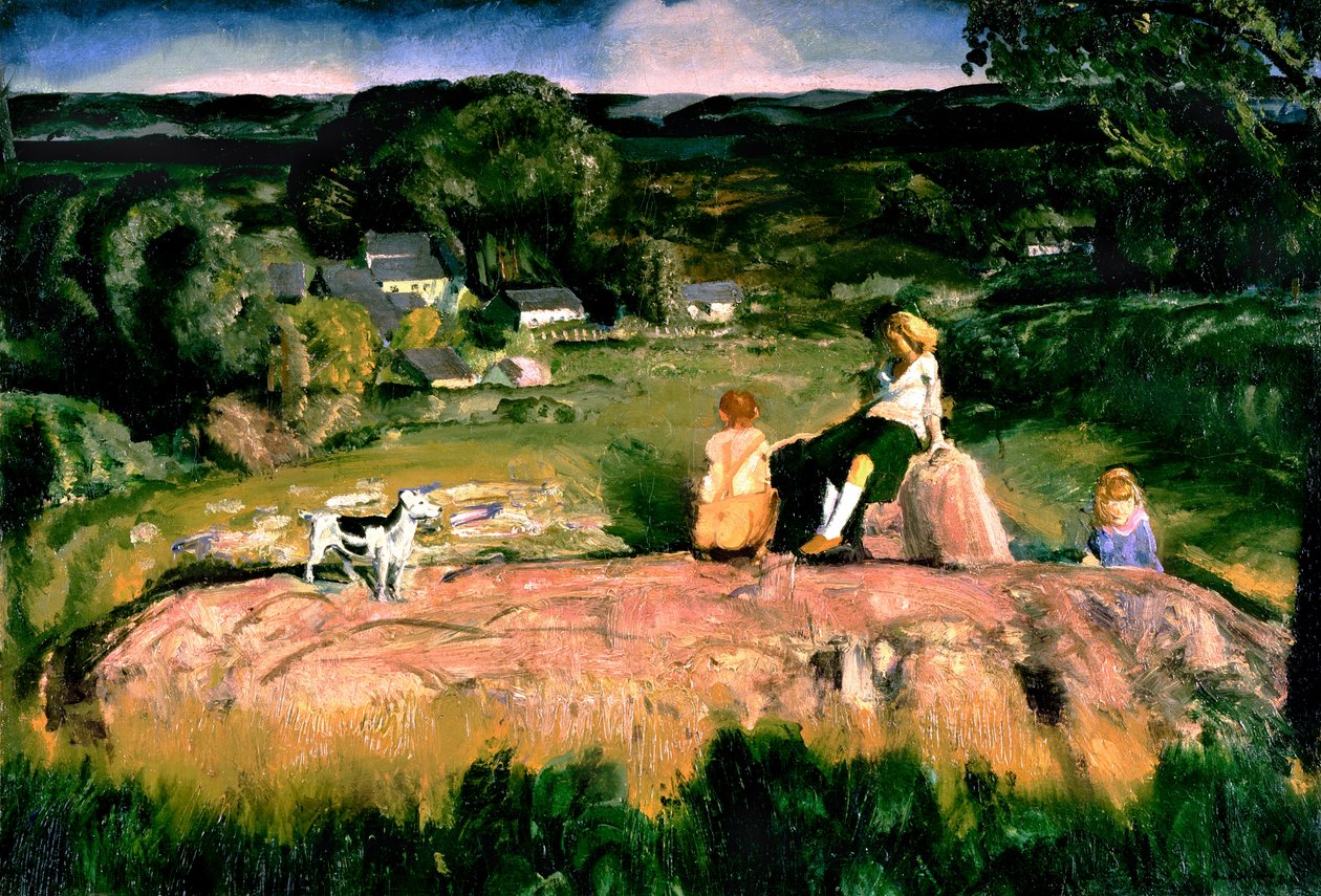 Troje dzieci autorstwa George Wesley Bellows