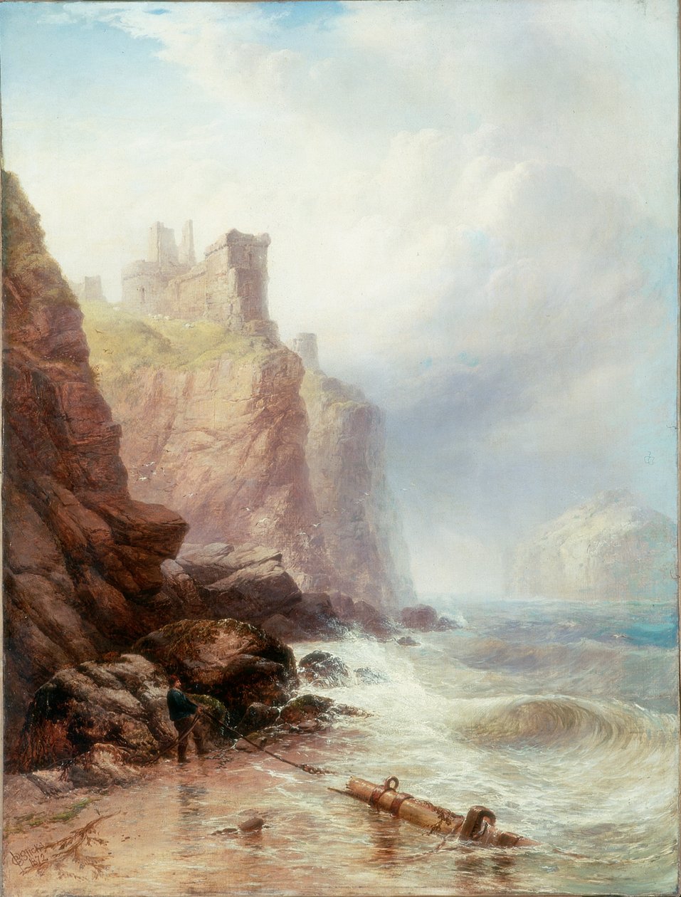 Zamek Tantalon, 1872 autorstwa George Blackie Sticks
