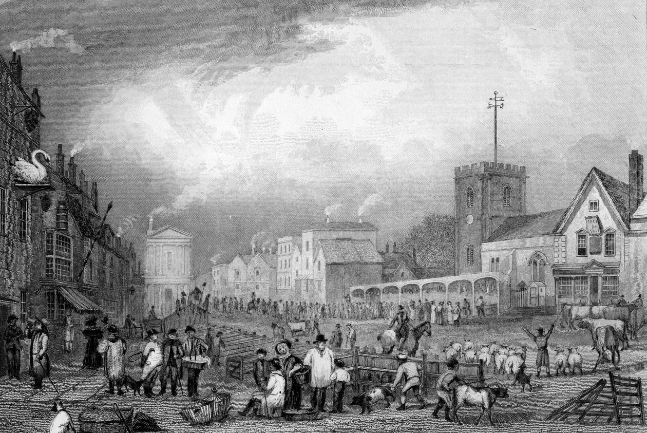 Romford, Essex, grawerowane przez Johna Rogersa, c.1832 autorstwa George Bryant Campion