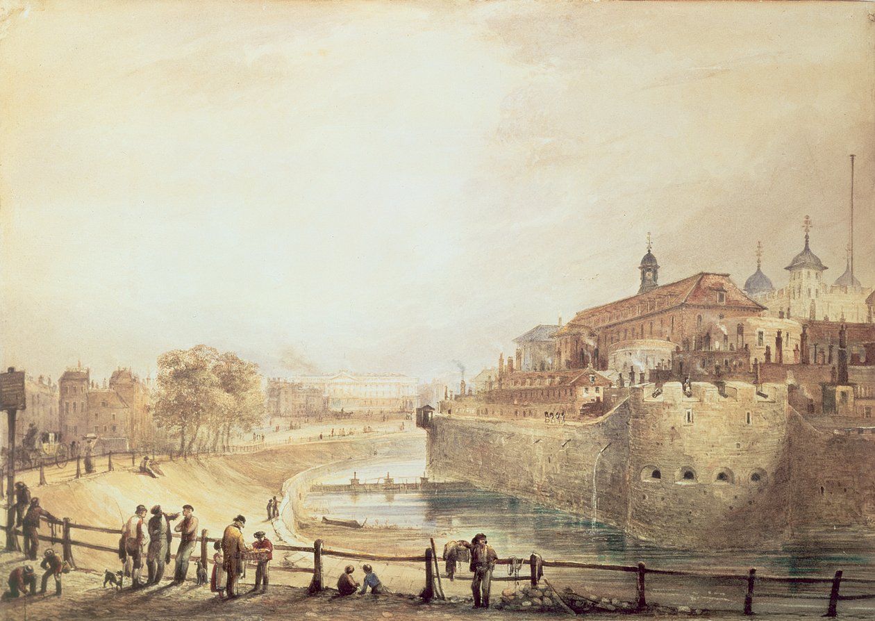 Tower of London, ok.1840 autorstwa George Bryant Campion