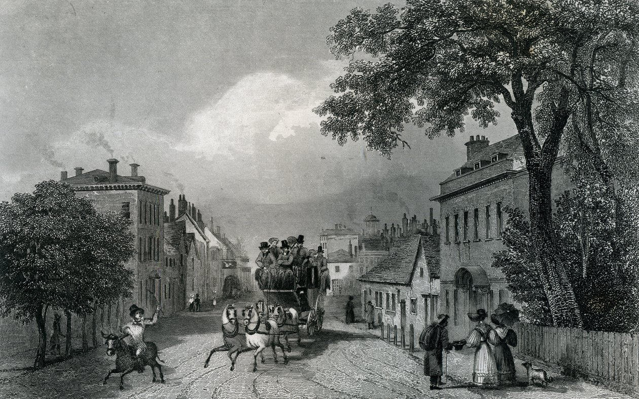 Witham, Essex, grawerowane przez Williama Watkinsa, ok. 1832 autorstwa George Bryant Campion