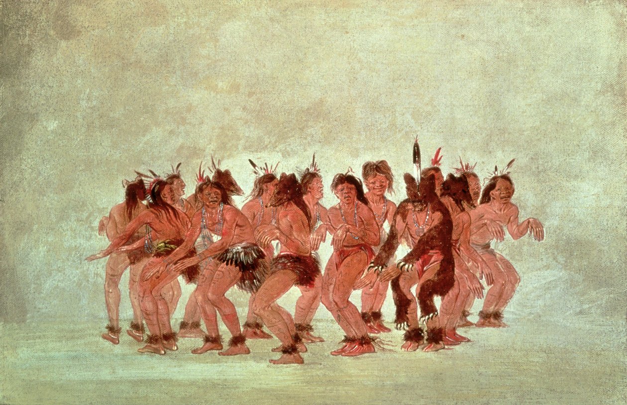 Niedźwiedź taniec autorstwa George Catlin