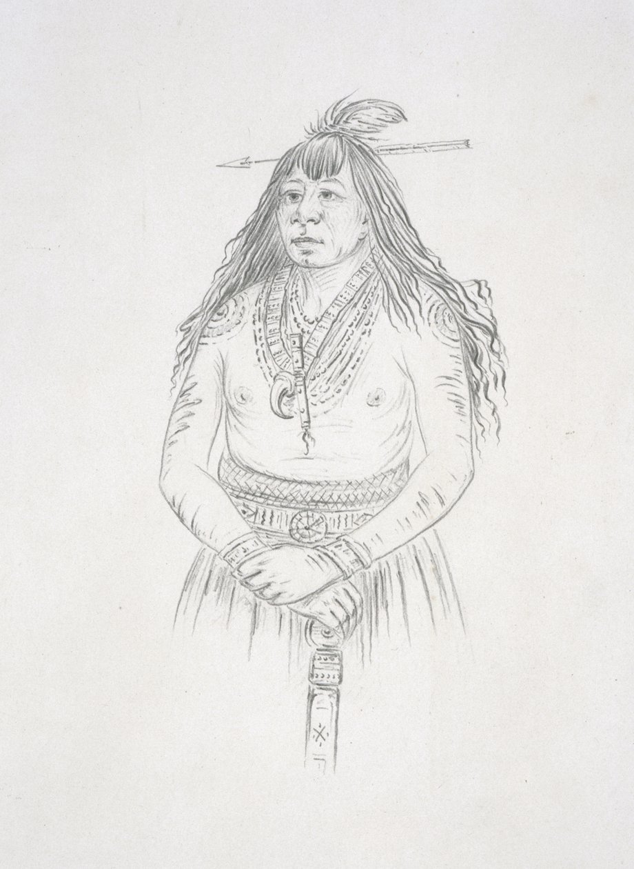 Siostra Shonji (Nowy ogień) 1852 autorstwa George Catlin