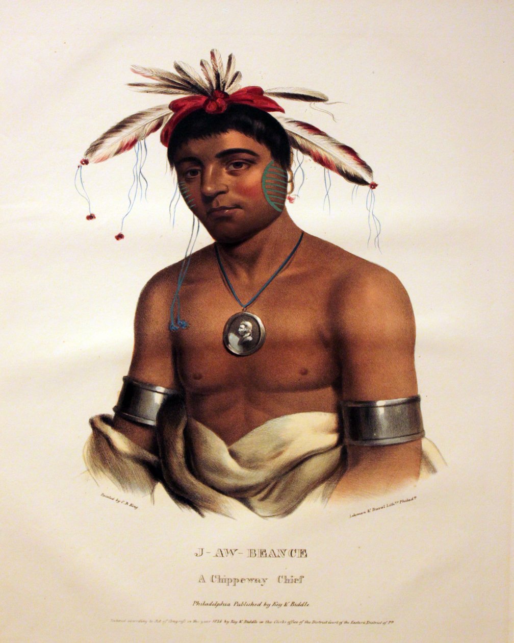 Szef Chippeway J-Aw-Beance autorstwa George Catlin