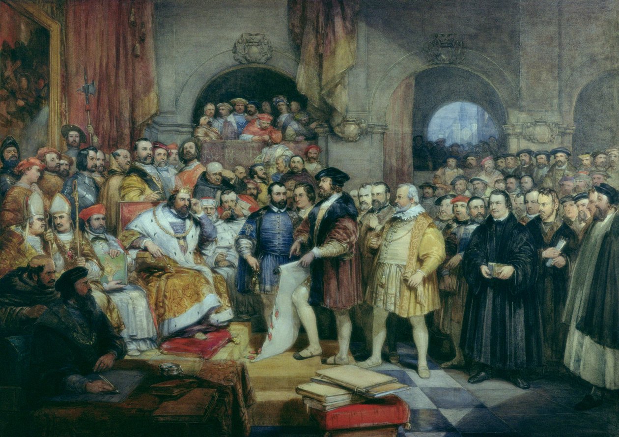 Sejm Spires, 19 kwietnia 1529 (II sejm w Speyer) autorstwa George Cattermole