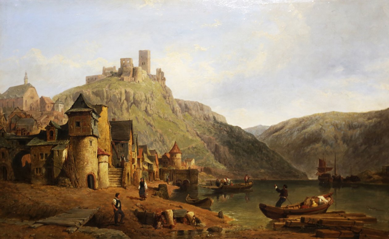 Beilstein nad Mozelą autorstwa George Clarkson Stanfield