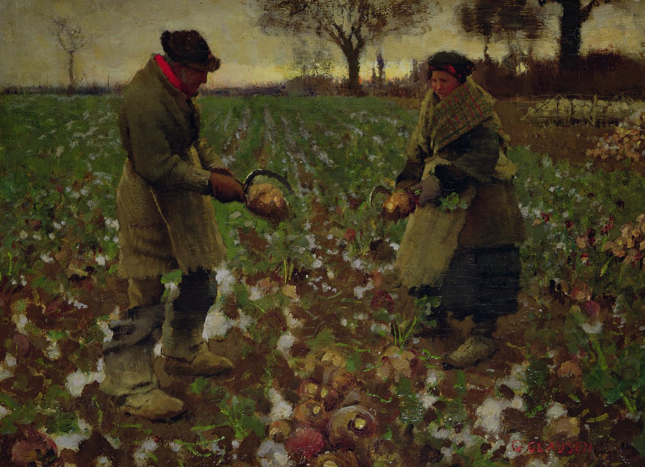 grudzień, ok. 1882 r. autorstwa George Clausen