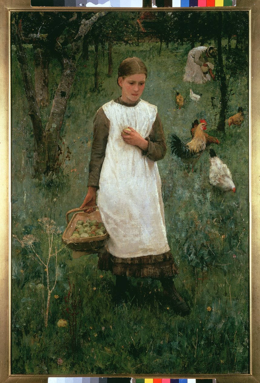 W sadzie autorstwa George Clausen
