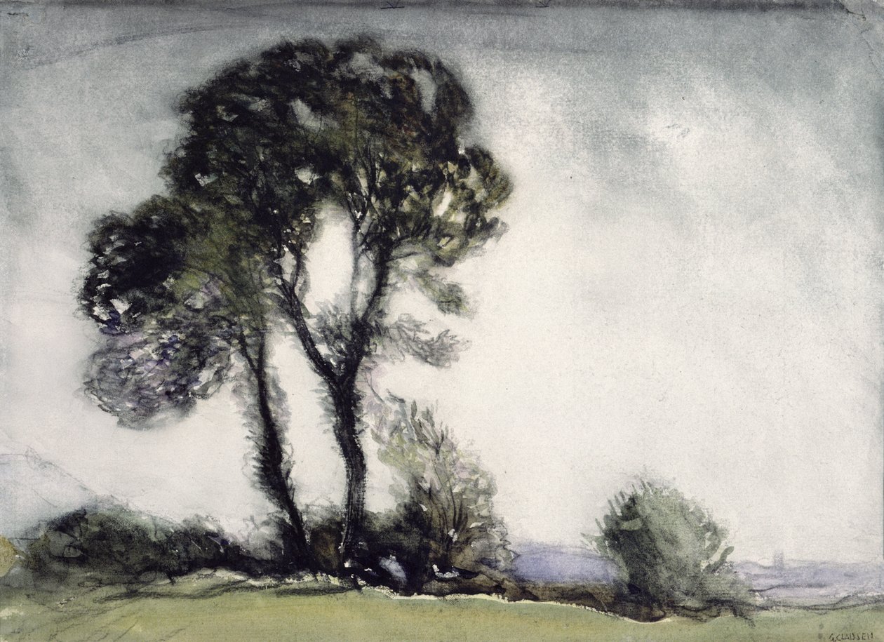 Obezwładniające niebo autorstwa George Clausen